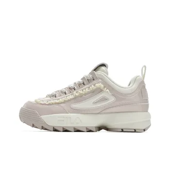 FILA Disruptor 2 Cushioning, Wear Resistant Low Top Casual Shoes Women's Pink White