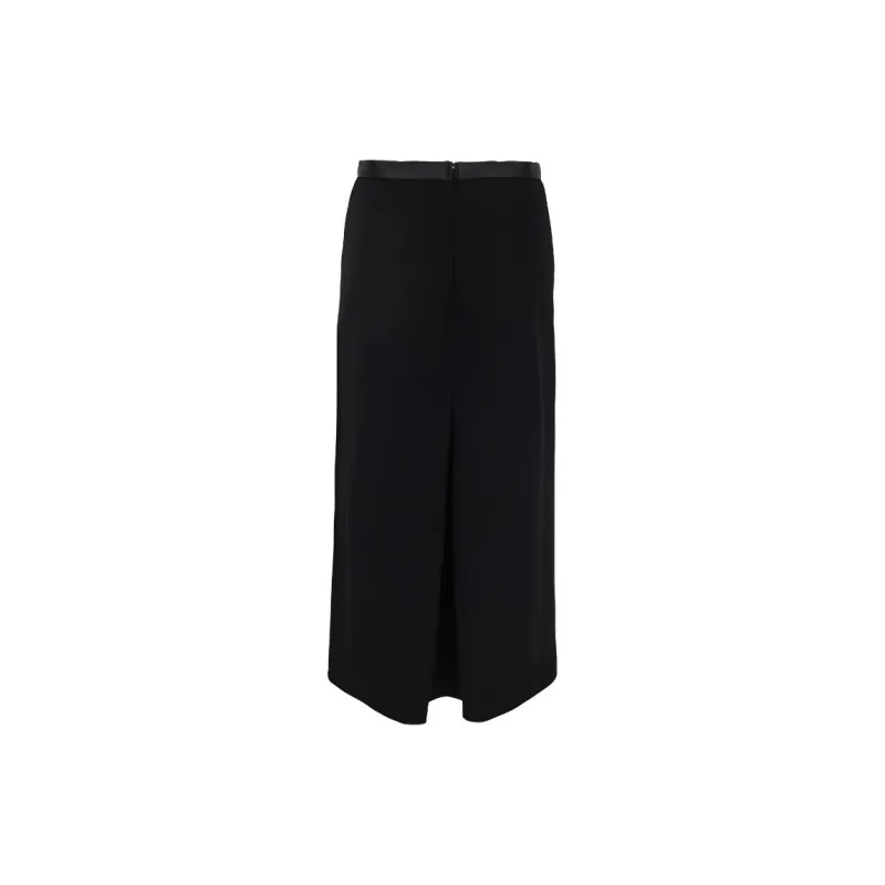 SAINT LAURENT Slit Detailed Skirt-1