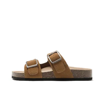 ZARA Slip Resistant Slide Slippers Men's Cognac Brown