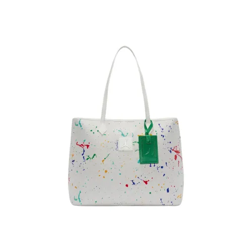 Jordan Monogram Polyester Tote Bag Shopping Bag Shoulder Bags Men's White