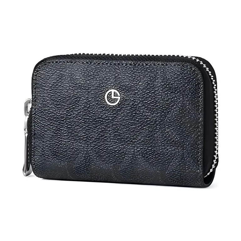 GOLDLION PVC Card Holder Card Holder Men's Gray Black-1