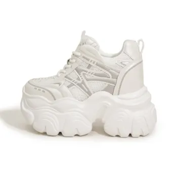 Milan Love Song Wear Resistant Lightweight Height Increasing Low Top Chunky Sneakers Women's