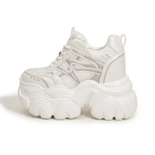 Milan Love Song Wear Resistant Lightweight Height Increasing Low Top Chunky Sneakers Women's