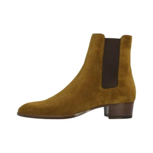 SAINT LAURENT Boots Tan