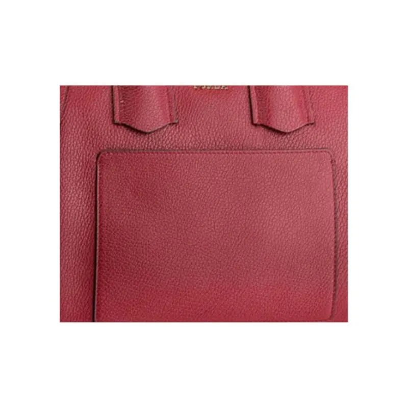 Furla Alba Leather Shoulder Bag, Crossbody Bag, Handbag Medium Size Women's Dark Red-3