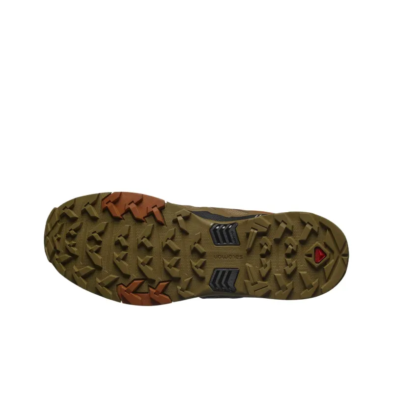 SALOMON X Ultra 4 Waterproof Grip Low Top Hiking Shoes Men's Olive Green-5