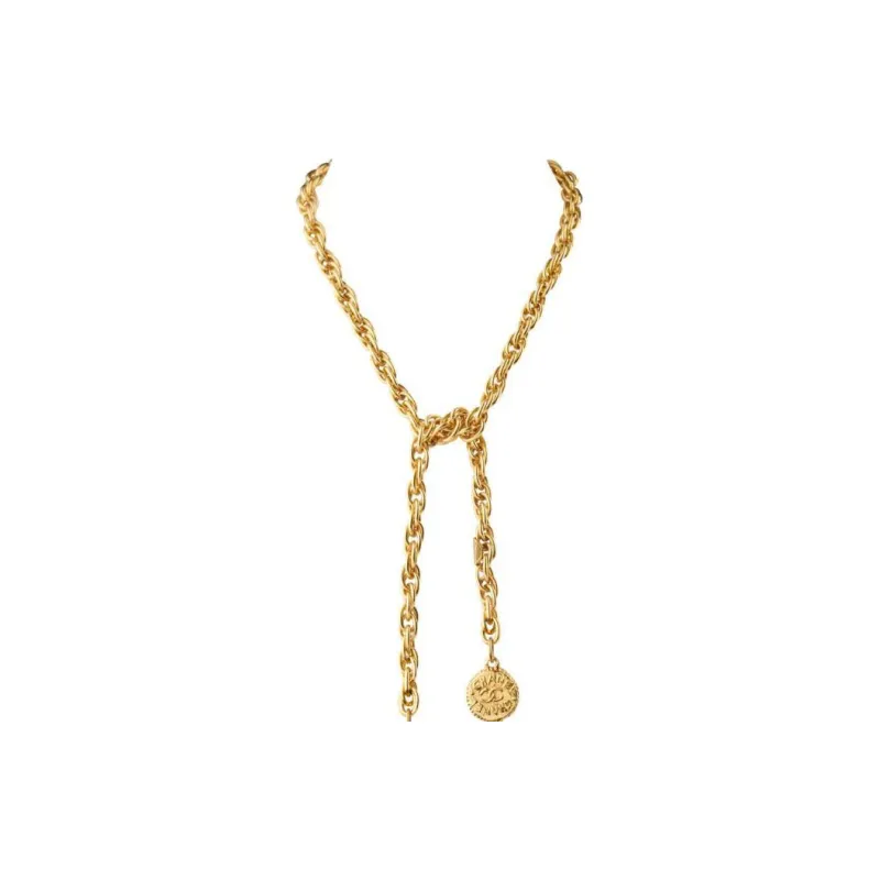 CHANEL 1980s CC-logo Necklace-1
