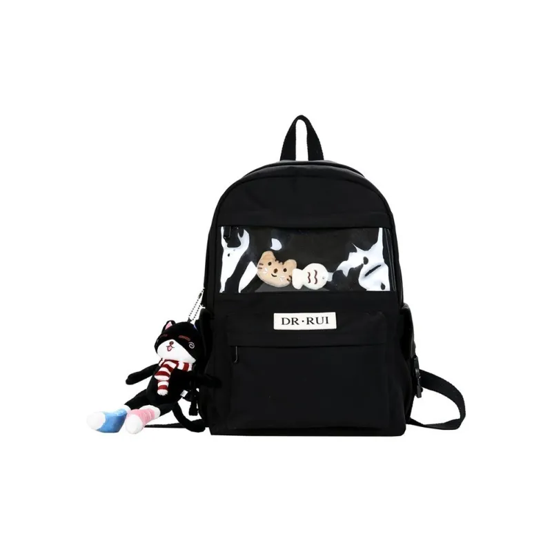 Alcohol Dragon Nylon Backpack Women's Multicolor-2