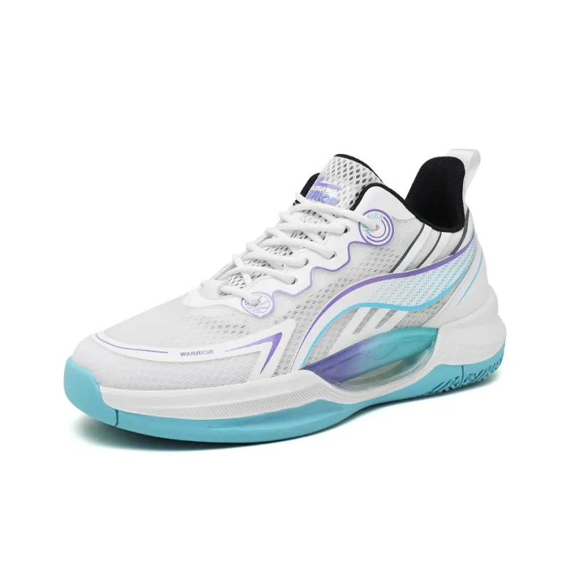 WARRIOR Basketball Shoes Men Low Top Purple-1