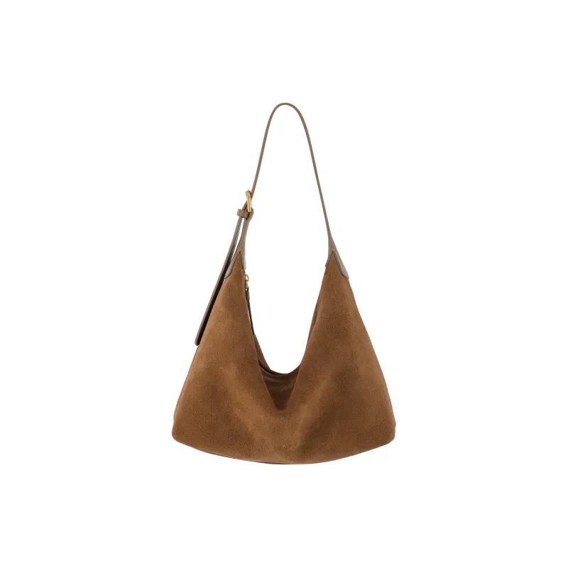 MILLIE'S Cow Leather Portable Crossbody Bag, Shoulder Bag, Underarm Tote Women's Coffee/Brown-7