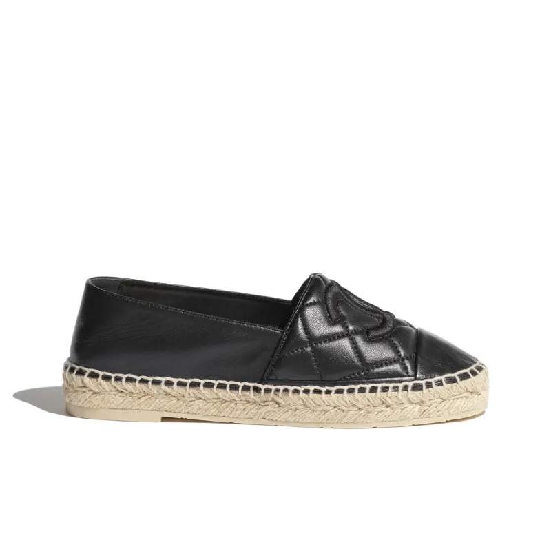 CHANEL Espadrilles Women's Black-1