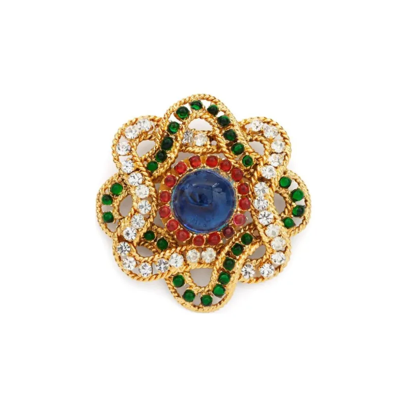 CHANEL 1991 Gripoix Brooch-0
