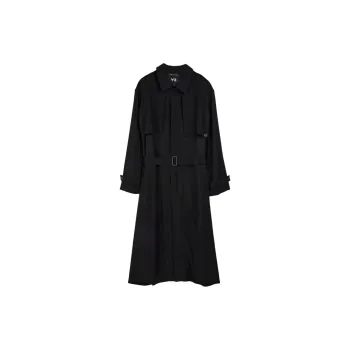 Y 3 Free Shipping With AdiClub Y 3 Rayon Twill Coat
