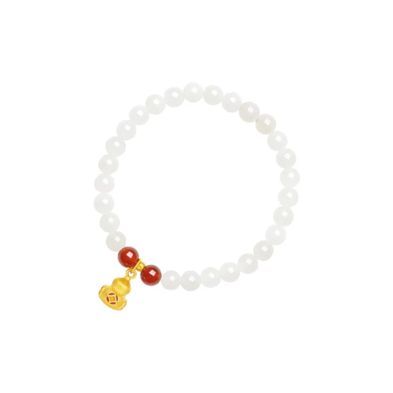 ZHOU LIU FU Bracelets Pale Greenish White Jade Unisex-1