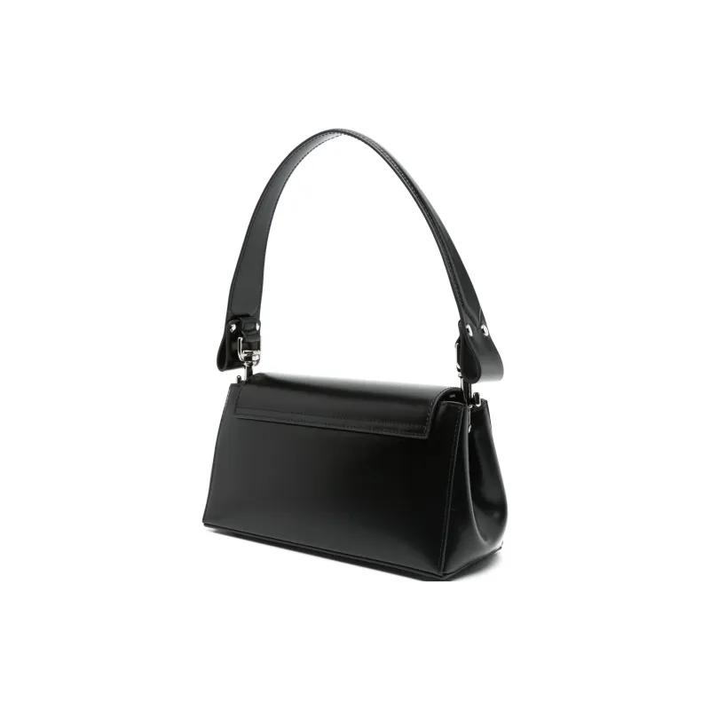 Vivienne Westwood HAZEL Calfskin Shoulder Bag Medium Size Women's Black-1