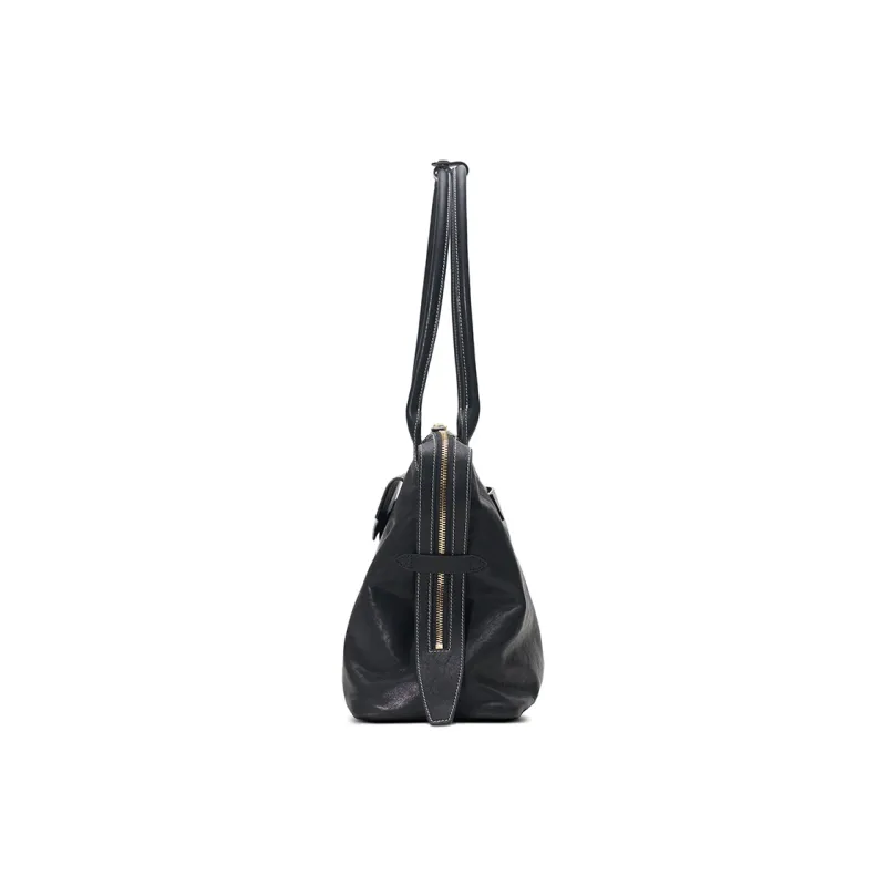 FIEDLE&SISSI Vegetable Tanned Leather Shoulder Bag Women's Multicolor-3