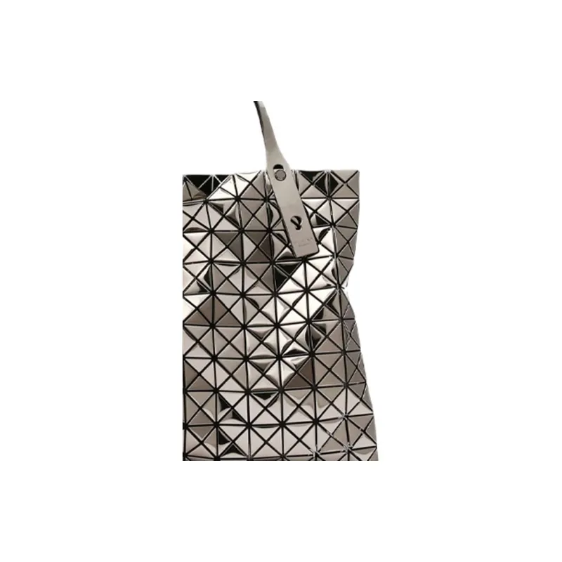 ISSEY MIYAKE Prism Polyurethane Tote Bag, Shopping Bag, Laptop Bag, Handbag, Shoulder Bag Women's Bronze-2