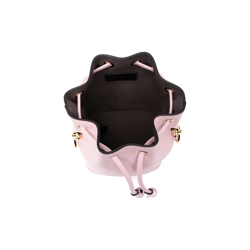 FENDI Leather Bucket Bags Crossbody One Shoulder Handbags Small Size Women's Pink-3