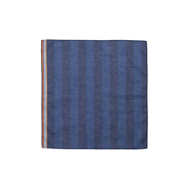 Paul Smith - Silk Scarves Unisex Blue-0