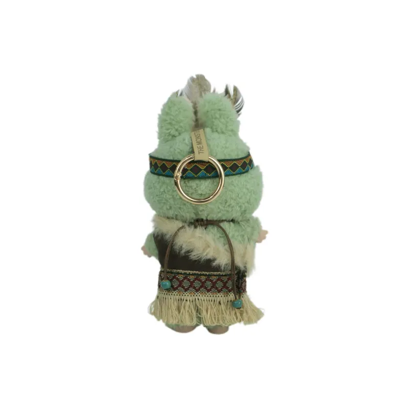 [Modified Doll] POP MART Labubu THE MONSTERS Heartbeat Macaron Collection Tribe Chief, Cute Hang Tag Box 17cm-13