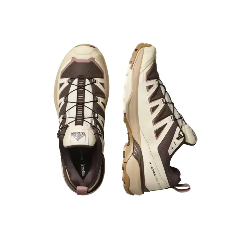 SALOMON X ULTRA 360 Cushioning Low Top Hiking Shoes Men's Beige Brown-2