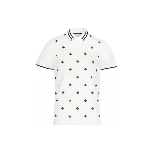 GUCCI Bee embroidered Polo Shirt