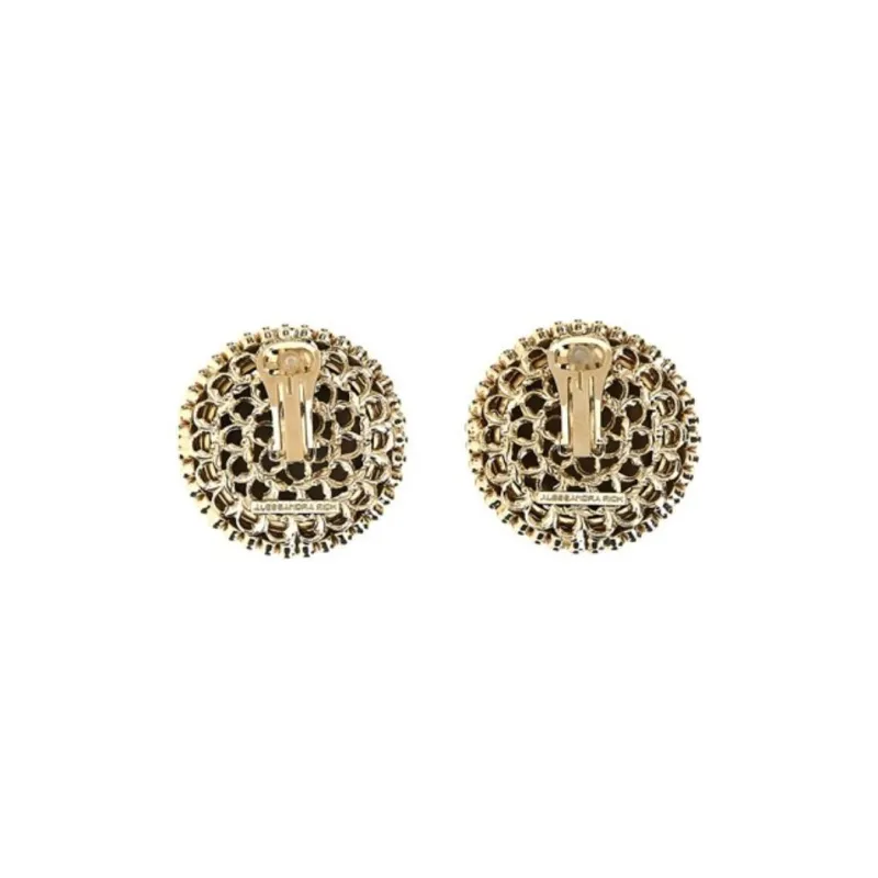 Alessandra Rich Embellished Boule Earrings-1