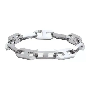 HERMES Stainless Steel Bracelets Men's Silver
