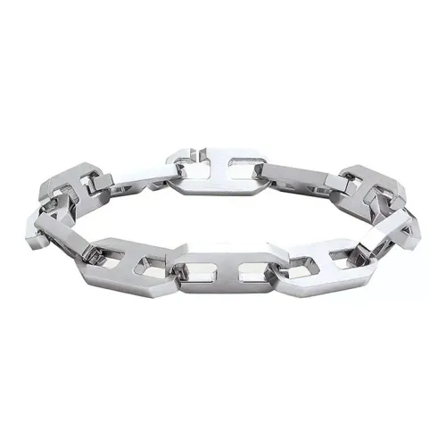 HERMES Stainless Steel Bracelets Men's Silver