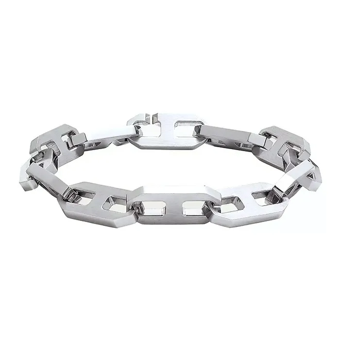 HERMES Stainless Steel Bracelets Men's Silver-0