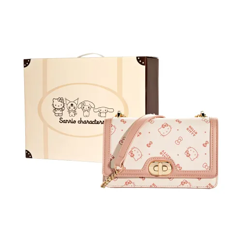 Sanrio Hello Kitty Synthetic Leather Shoulder Bag, Crossbody Bag, Small Square Bag Women's