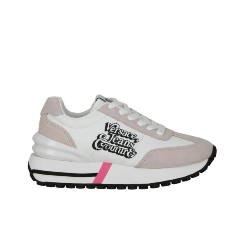 VERSACE JEANS COUTURE Spike Low Top Casual Shoes Women's White-1