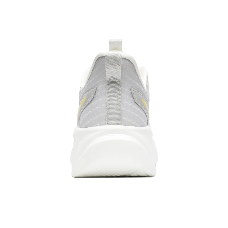 Warrior Cushioned Wear Resistant Breathable Low Top Training For Long Distance Running Running Shoes Men's White Gray-4