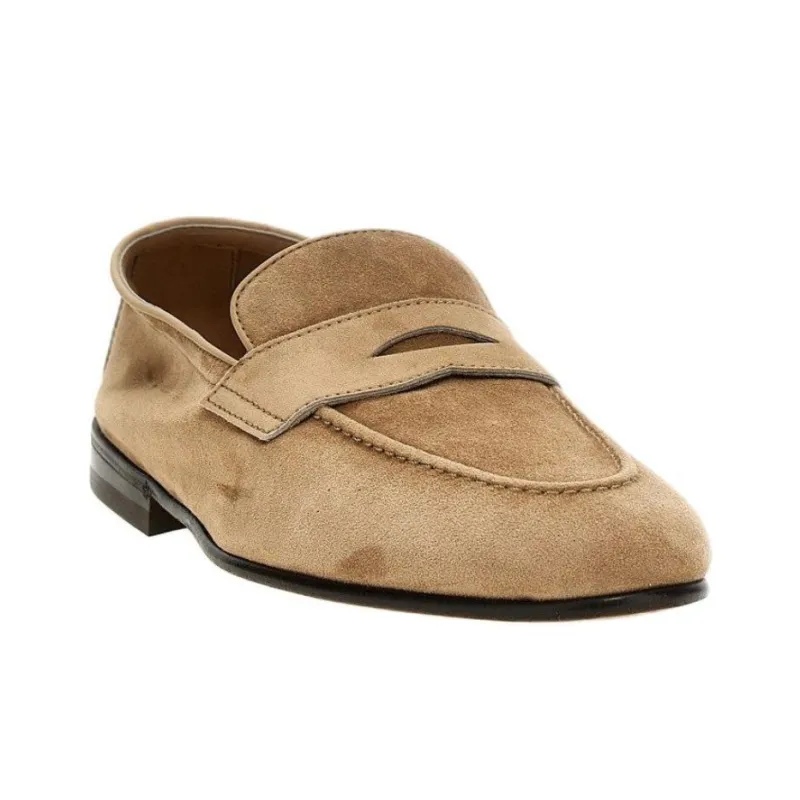 Brunello Cucinelli Almond Toe Slip On Loafers-1