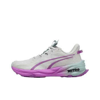 PUMA Fast Trac Nitro 3 Anti Slip Wear Resistant Low Top Running Shoes Women's Gray Purple