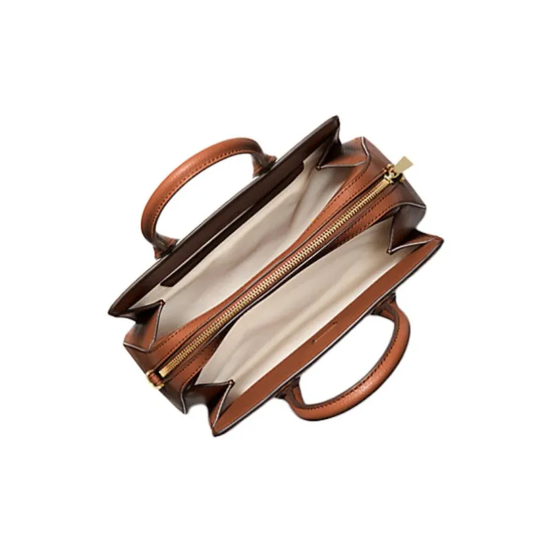 MICHAEL KORS Leather Tote Bag Shopping Bag Shoulder Bag Crossbody Bag Handbag Small Size Women's Brown-1