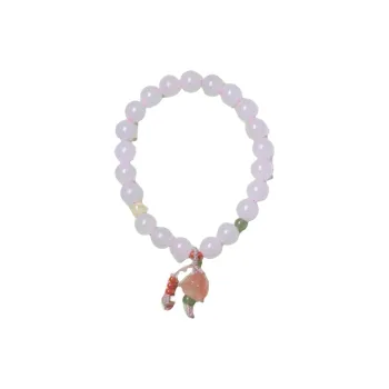 Ingenuity Hetian Jade Bracelets Dusty Pink Unisex