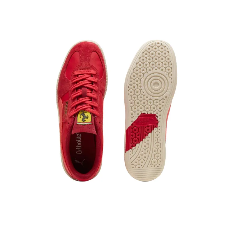 SCUDERIA FERRARI x PUMA Palermo Anti Slip Wear Resistant Low Top Skateboard Shoes Unisex Red-3