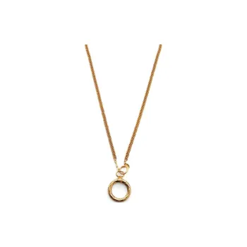CHANEL 1980s Cc Pendant Necklace