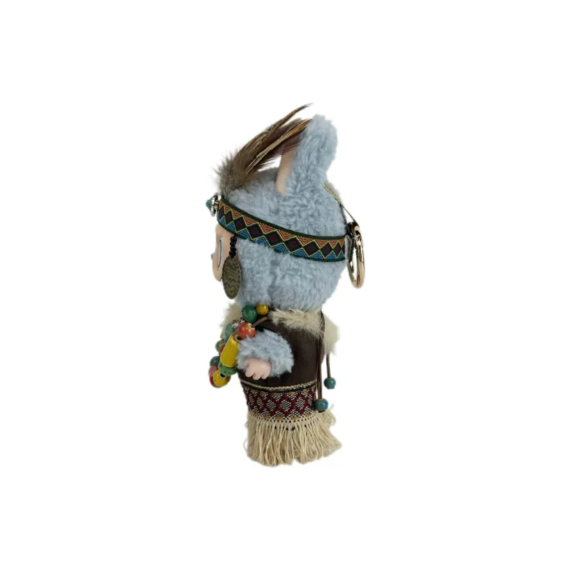 [Modified Doll] POP MART Labubu THE MONSTERS Heartbeat Macaron Collection Tribe Chief, Cute Hang Tag Box 17cm-21