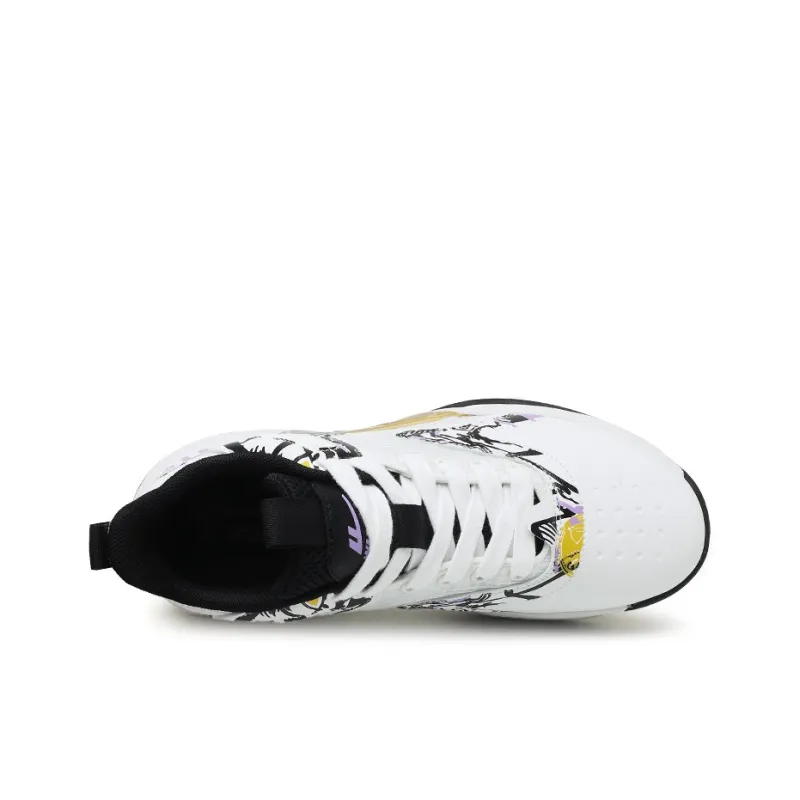 WARRIOR Basketball Shoes Men Low Top Purple-2