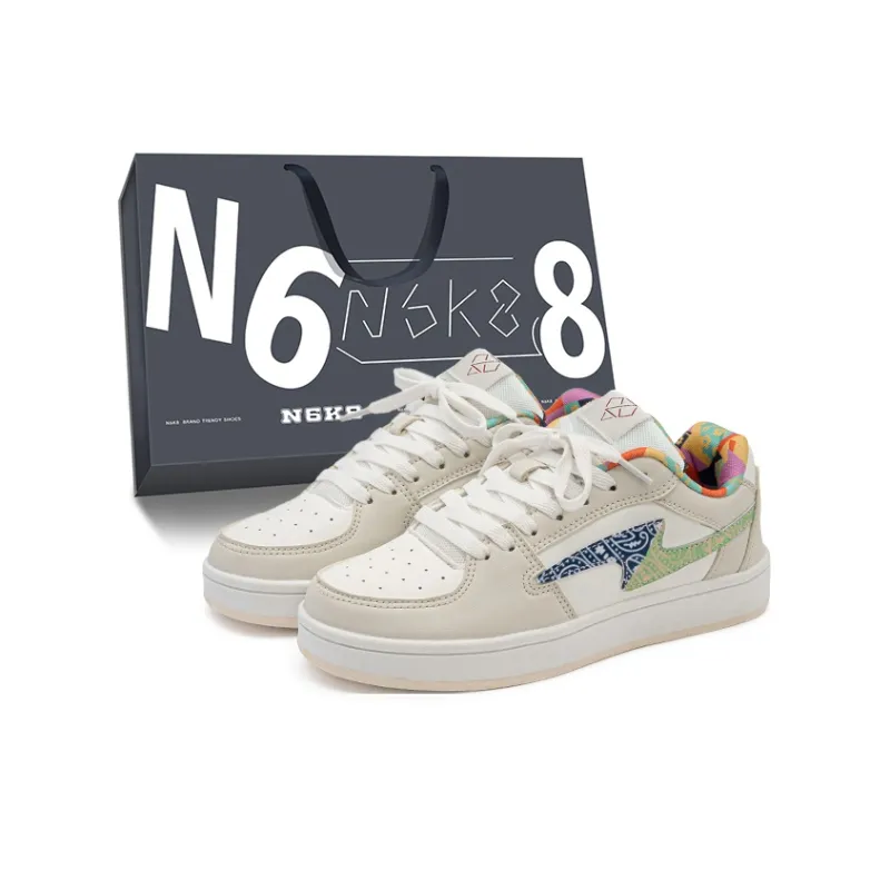 N6K8 Non-slip Lightweight Low-Top Skateboard Shoes Unisex-0