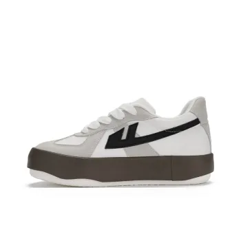 Warrior Cushioning Wear Resistant Low Top Casual Shoes Unisex White Gray Black