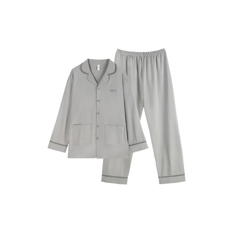 Xuan Liang Pajama Set Men's Ultimate Gray-0