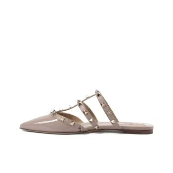 Valentino Garavani Rockstud Pointed Toe Slip On Mules Women's