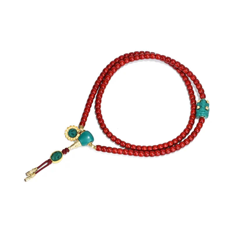 Yulan Wenwan Star Moon Bodhi Seeds Bead Chain Unisex-1