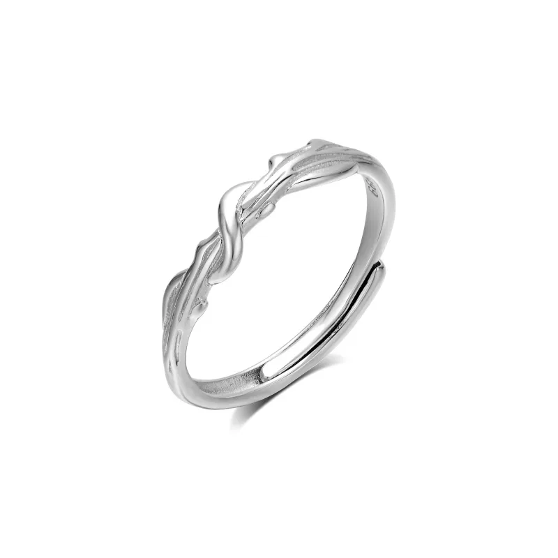 CLARKIA FLOWER S999 Fine Silver Rings Unisex-5