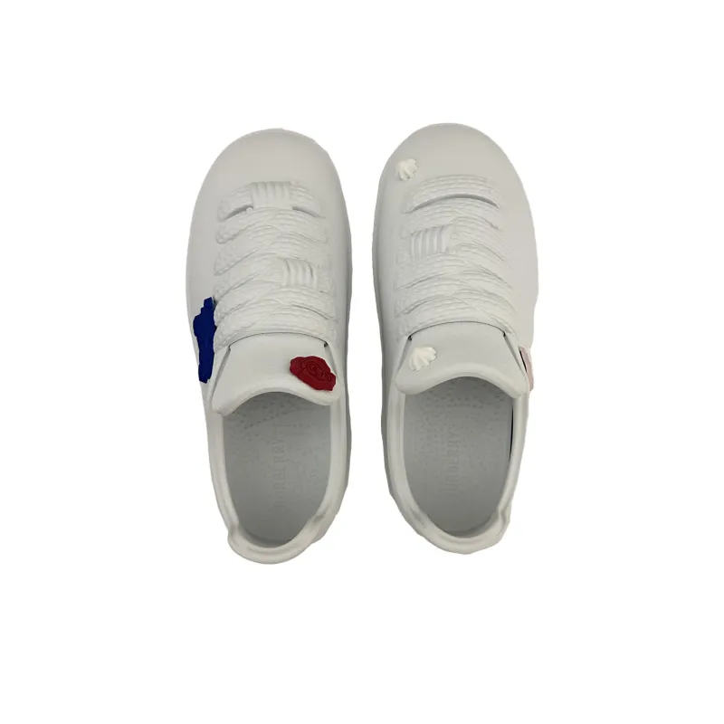 Burberry Bubble Low Top Skateboard Shoes Women's White-3