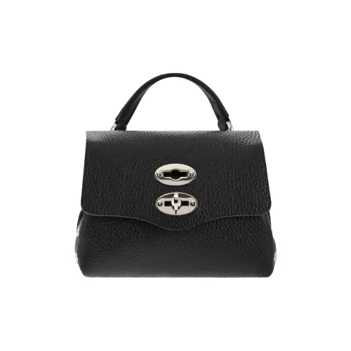 Zanellato Postina Calfskin Handbag Women's Black