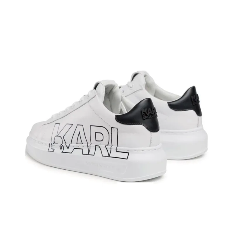 KARL LAGERFELD Low Top Skateboard Shoes Women's White-5